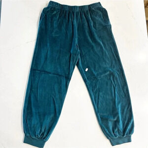 Suzie Suzi Kondi High Rise Pocket Pants - M - Teal Velour